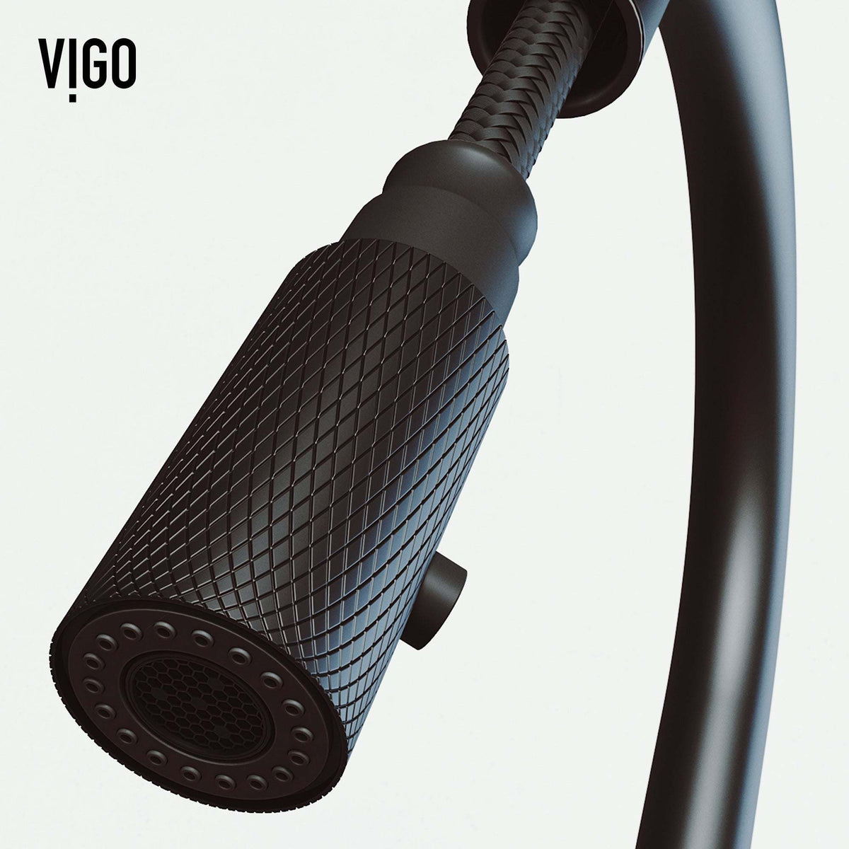 Deck-mounted kitchen faucet with ceramic disc cartridge and pull-down sprayer