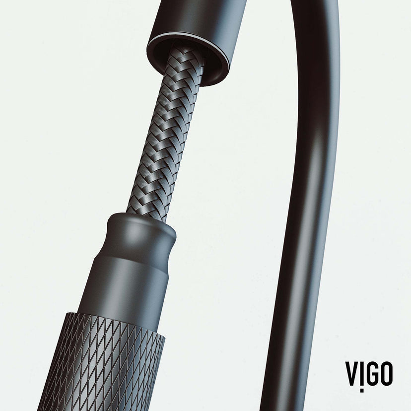 Stainless steel-free matte black faucet with secure docking and spot-resistant finish