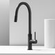 Single handle kitchen faucet with ceramic disc cartridge and high-arc design
