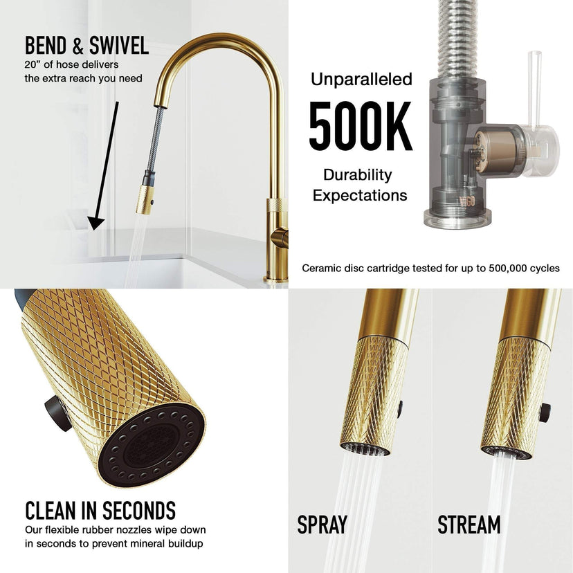 Kitchen faucet with sprayer docking station and 360-degree swivel spout