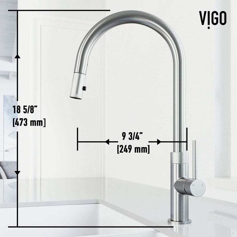 Deck-mounted faucet with gooseneck spout and included mounting materials