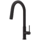 VIGO Hart Pull-Down Kitchen Faucet in stainless steel with hexagonal body and high-arc spout