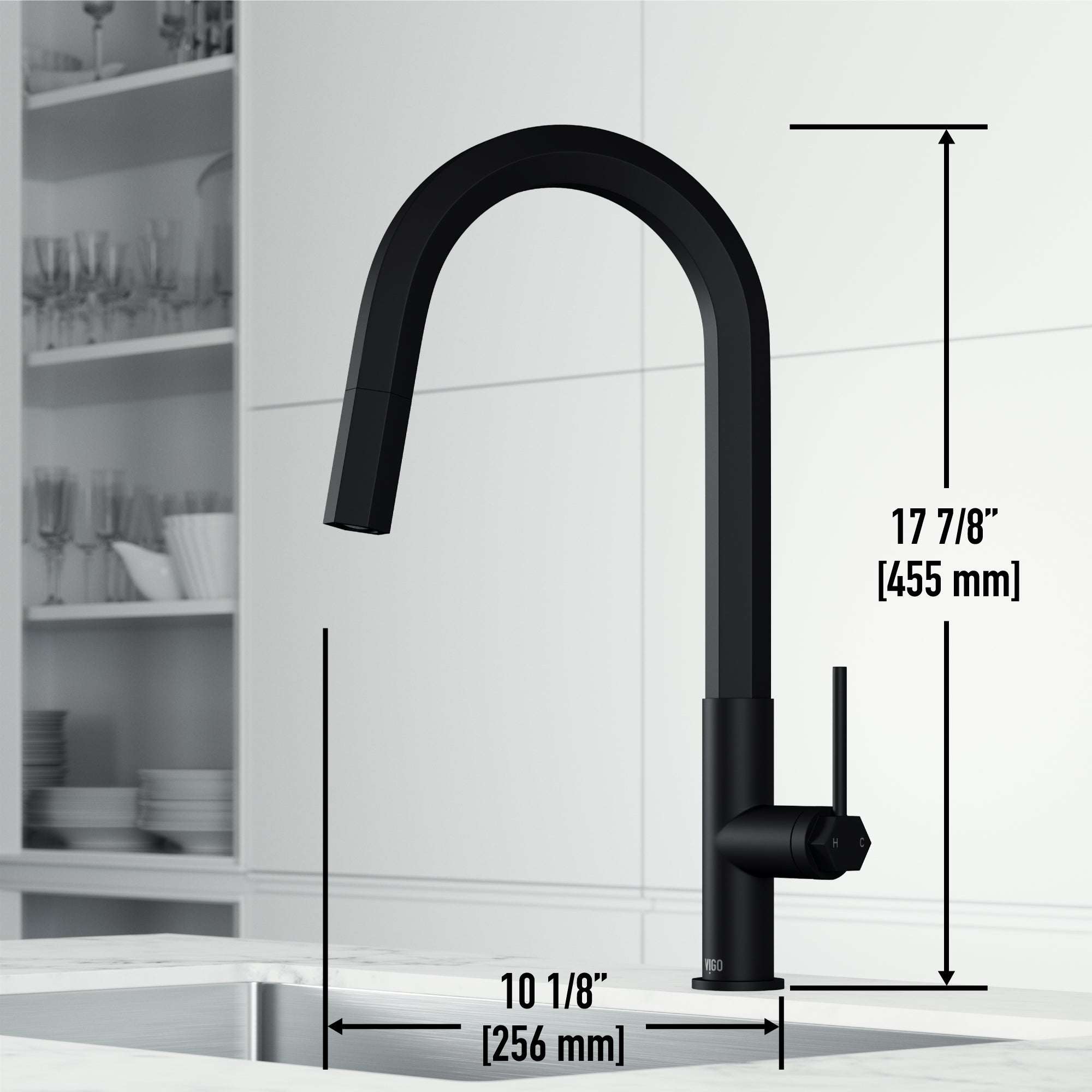 Hart 18 in. H Hexad Pull-Down Kitchen Faucet – VIGO