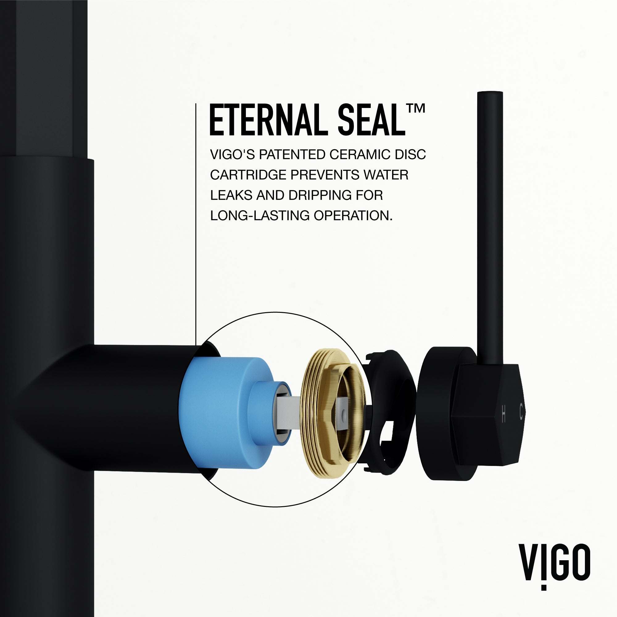 Hart 18 in. H Hexad Pull-Down Kitchen Faucet – VIGO