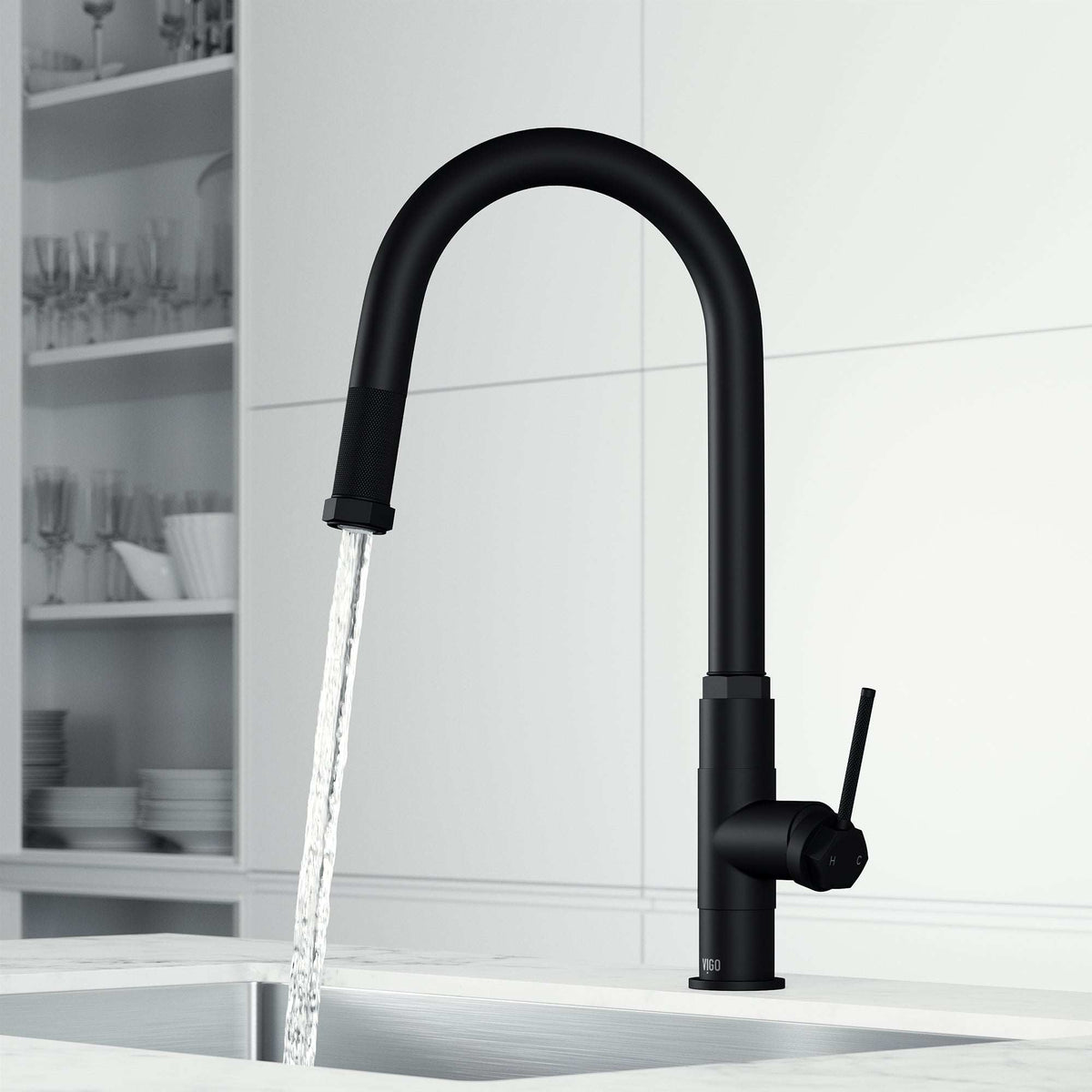 Single handle faucet with ceramic valve and compression connections
