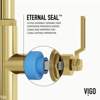 Hart Angular pull-down kitchen faucet in stainless steel with high-arc spout and hexagonal handle accents
