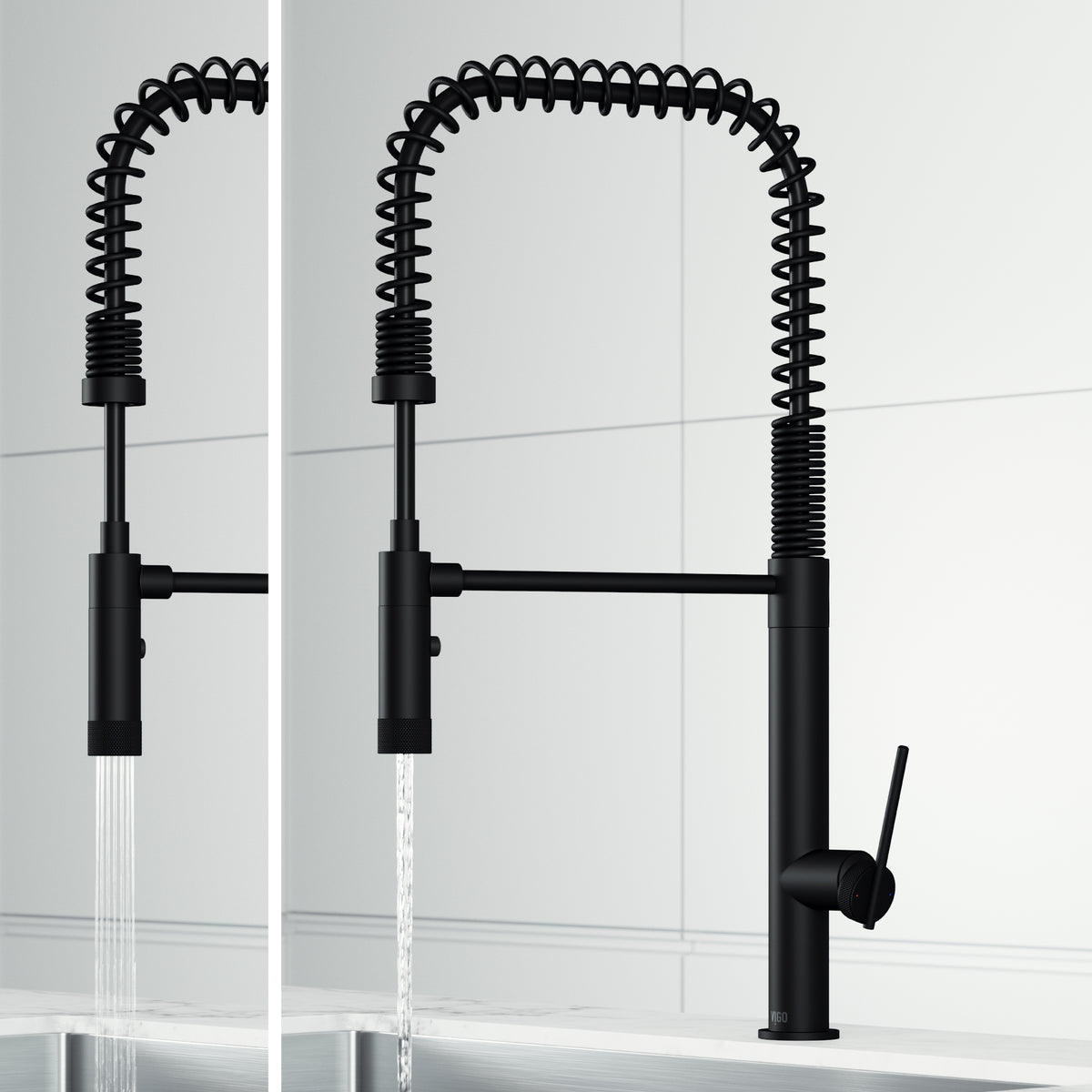 Single handle kitchen faucet featuring ceramic disk valve and compression connections