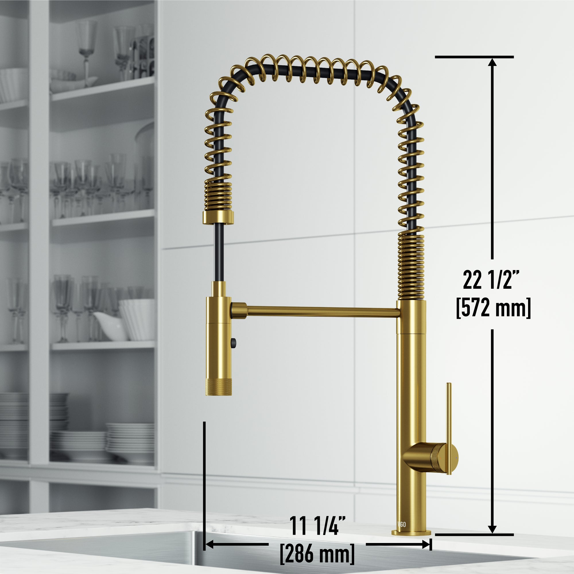 Modern kitchen faucet with lever handle, pull-down sprayer, and docking tech