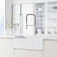 Modern deck-mounted faucet with ceramic disc cartridge and gooseneck spout