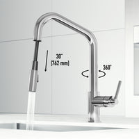 Utopia Pull-Down Spray Kitchen Faucet