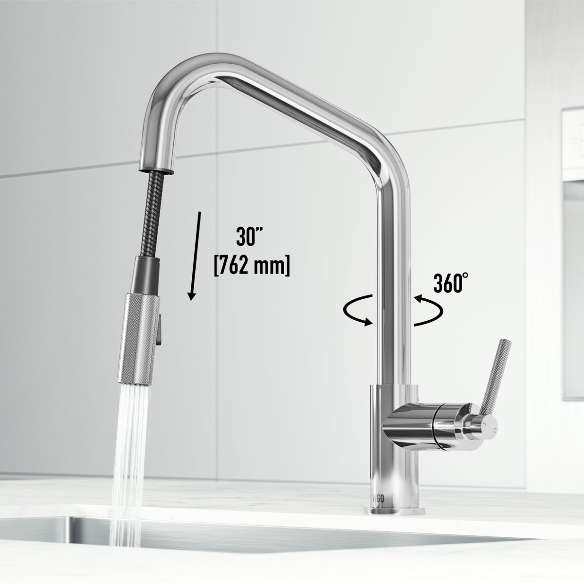 Utopia Pull-Down Spray Kitchen Faucet