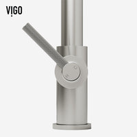Modern deck-mounted faucet with ceramic disc cartridge and 360-degree swivel spout