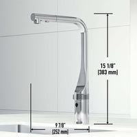 VIGO Jewel Touchless Kitchen Faucet in chrome with motion sensor and pull-out hose