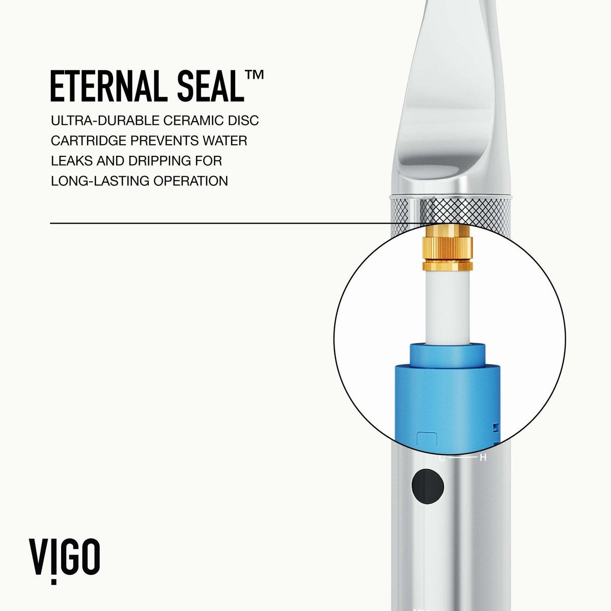 VIGO Jewel Touchless Kitchen Faucet in chrome with motion sensor and pull-out hose