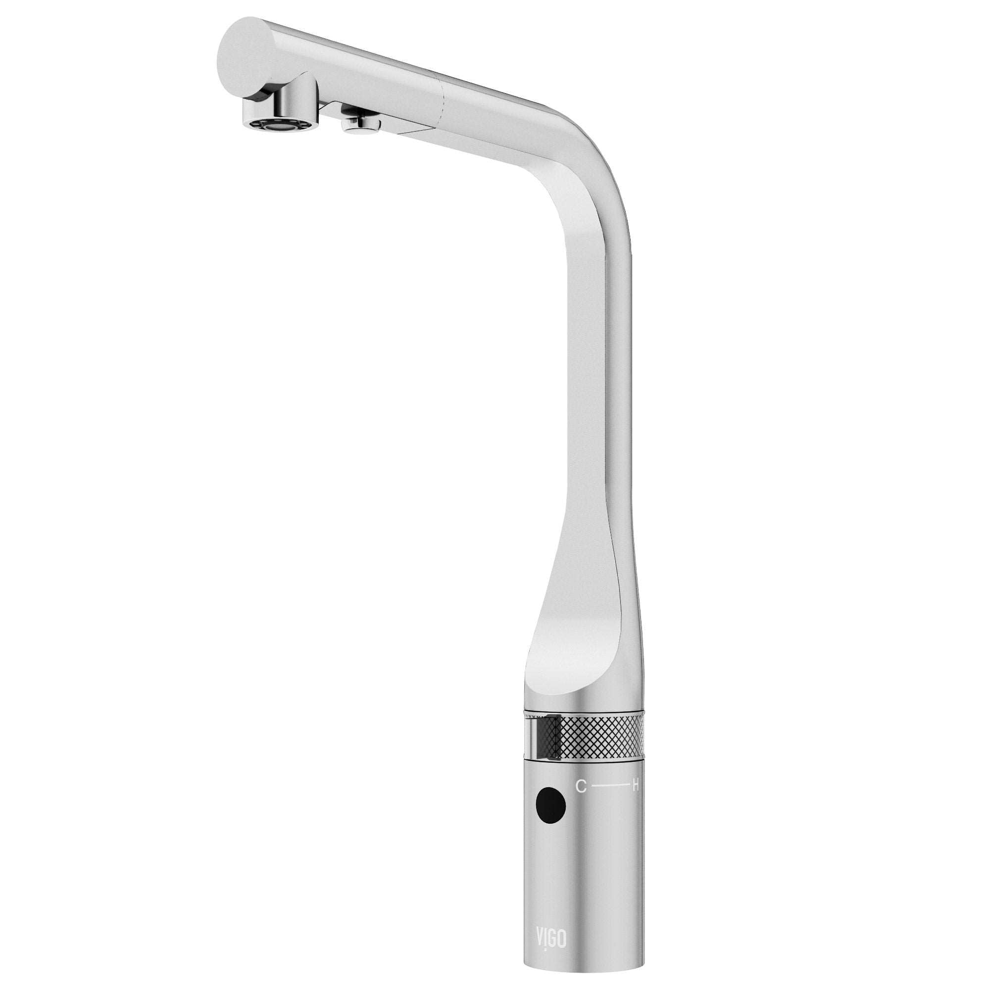 Touchless faucet with high-arc design and secure docking technology