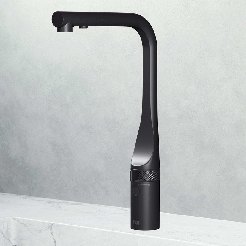 VIGO Jewel Touchless Kitchen Faucet in chrome with motion sensor, pull-out hose, and dual-action sprayer