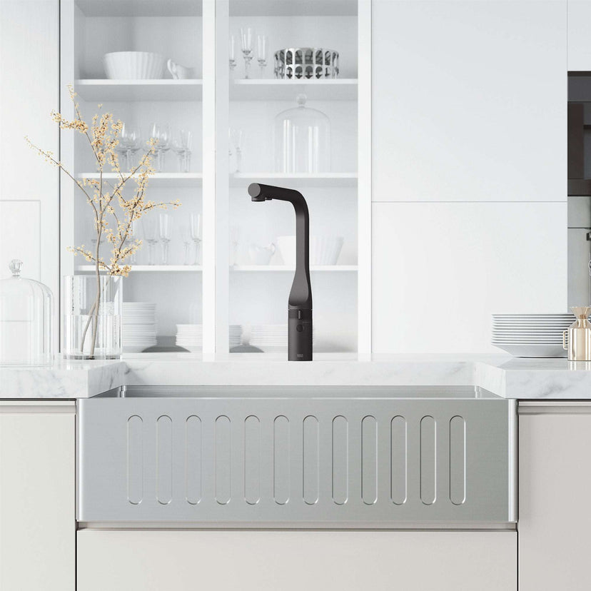 VIGO Jewel Touchless Kitchen Faucet in chrome with motion sensor and pull-out hose