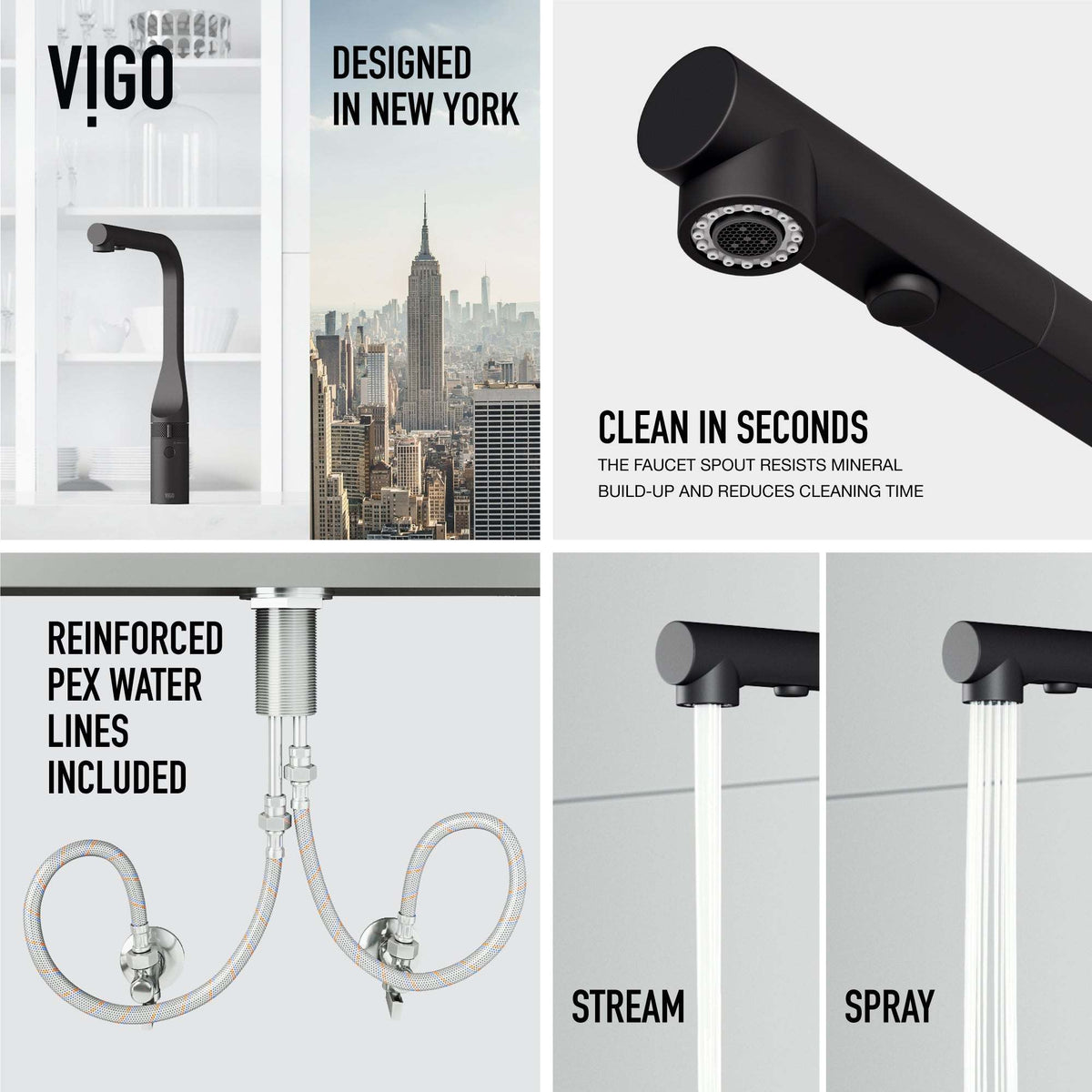VIGO Jewel Touchless Kitchen Faucet in chrome with motion sensor and extendable hose