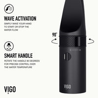 VIGO Jewel Touchless Kitchen Faucet in Chrome with motion sensor, extendable hose, and dual-action sprayer