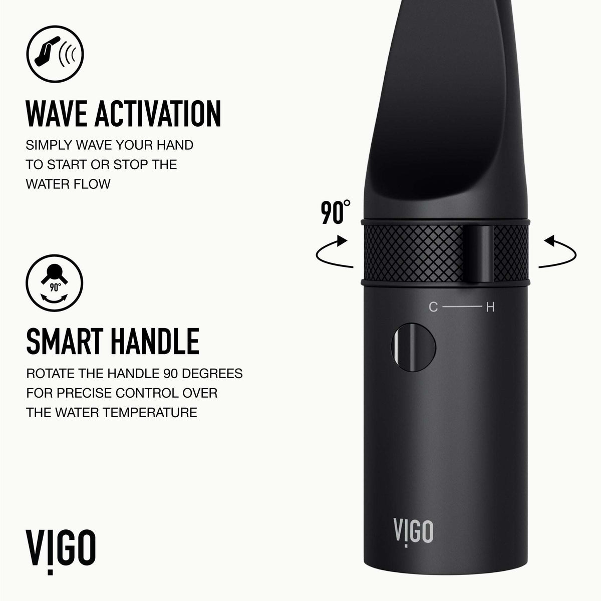 VIGO Jewel Touchless Kitchen Faucet in Chrome with motion sensor, extendable hose, and dual-action sprayer