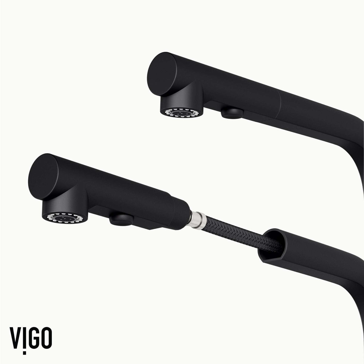 VIGO Jewel Touchless Kitchen Faucet in chrome with motion sensor and pull-out hose for modern kitchens