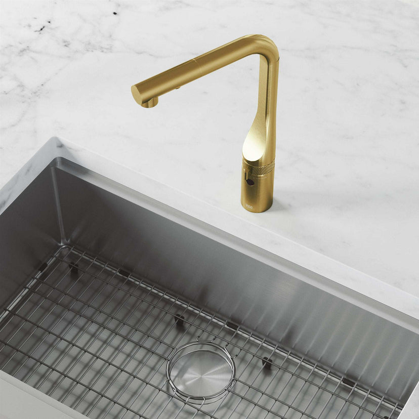 VIGO Jewel Touchless Kitchen Faucet in chrome with motion sensor and extendable hose