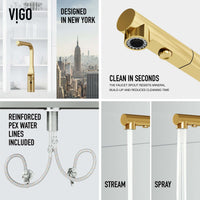 VIGO Jewel Touchless Kitchen Faucet in chrome with motion sensor and pull-out hose