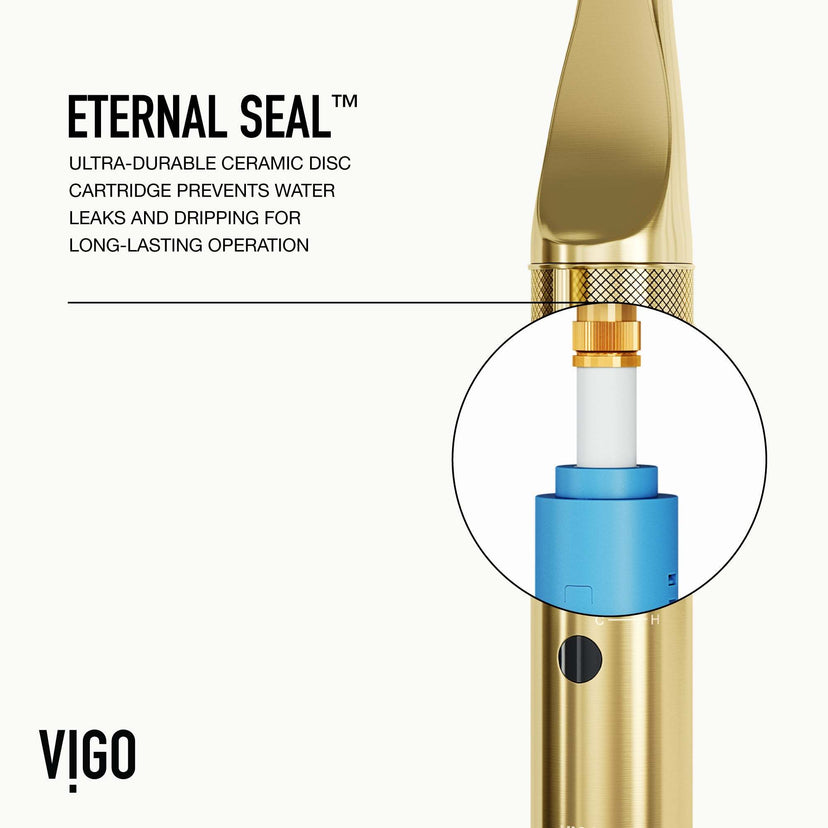 VIGO Jewel Touchless Kitchen Faucet in chrome with motion sensor and pull-out hose