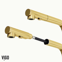 VIGO Jewel Touchless Kitchen Faucet in chrome with motion sensor and pull-out hose