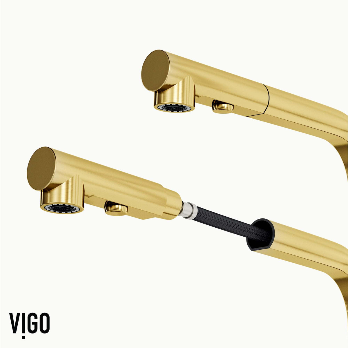 VIGO Jewel Touchless Kitchen Faucet in chrome with motion sensor and pull-out hose