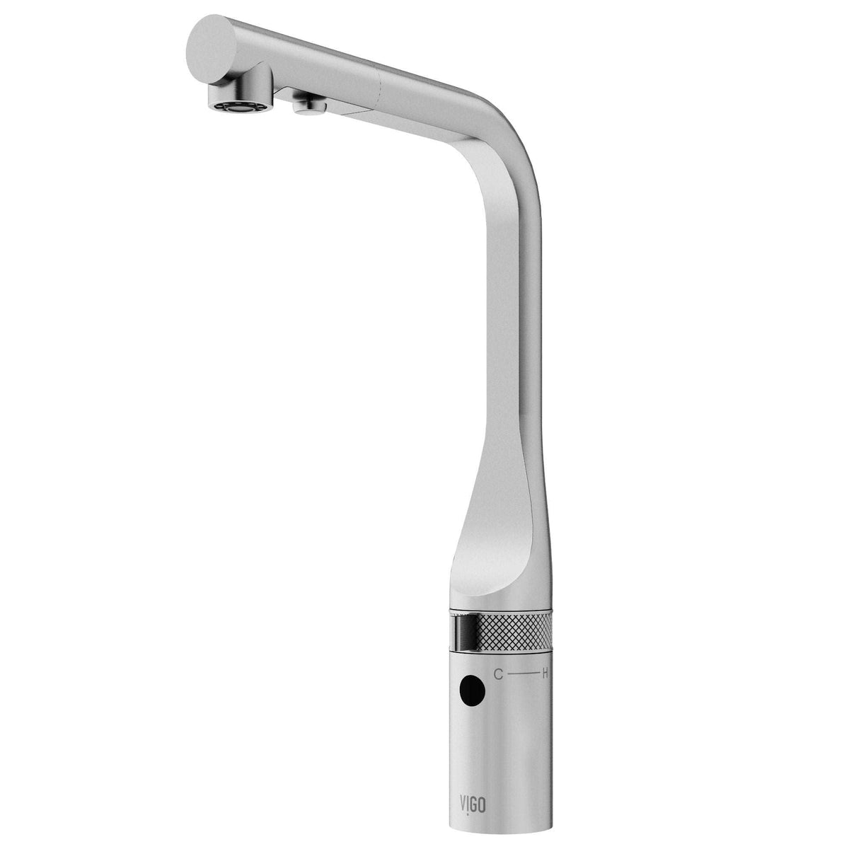VIGO Jewel Touchless Kitchen Faucet in chrome with motion sensor and pull-out hose for hands-free use