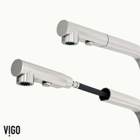 VIGO Jewel Touchless Kitchen Faucet in chrome with motion sensor and pull-out hose for modern kitchens