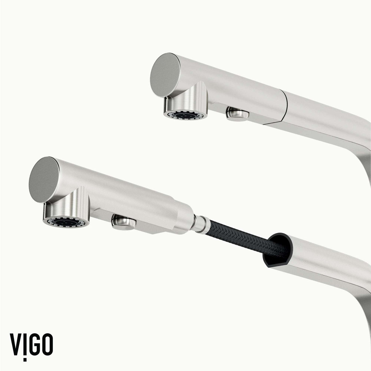 VIGO Jewel Touchless Kitchen Faucet in chrome with motion sensor and pull-out hose for modern kitchens