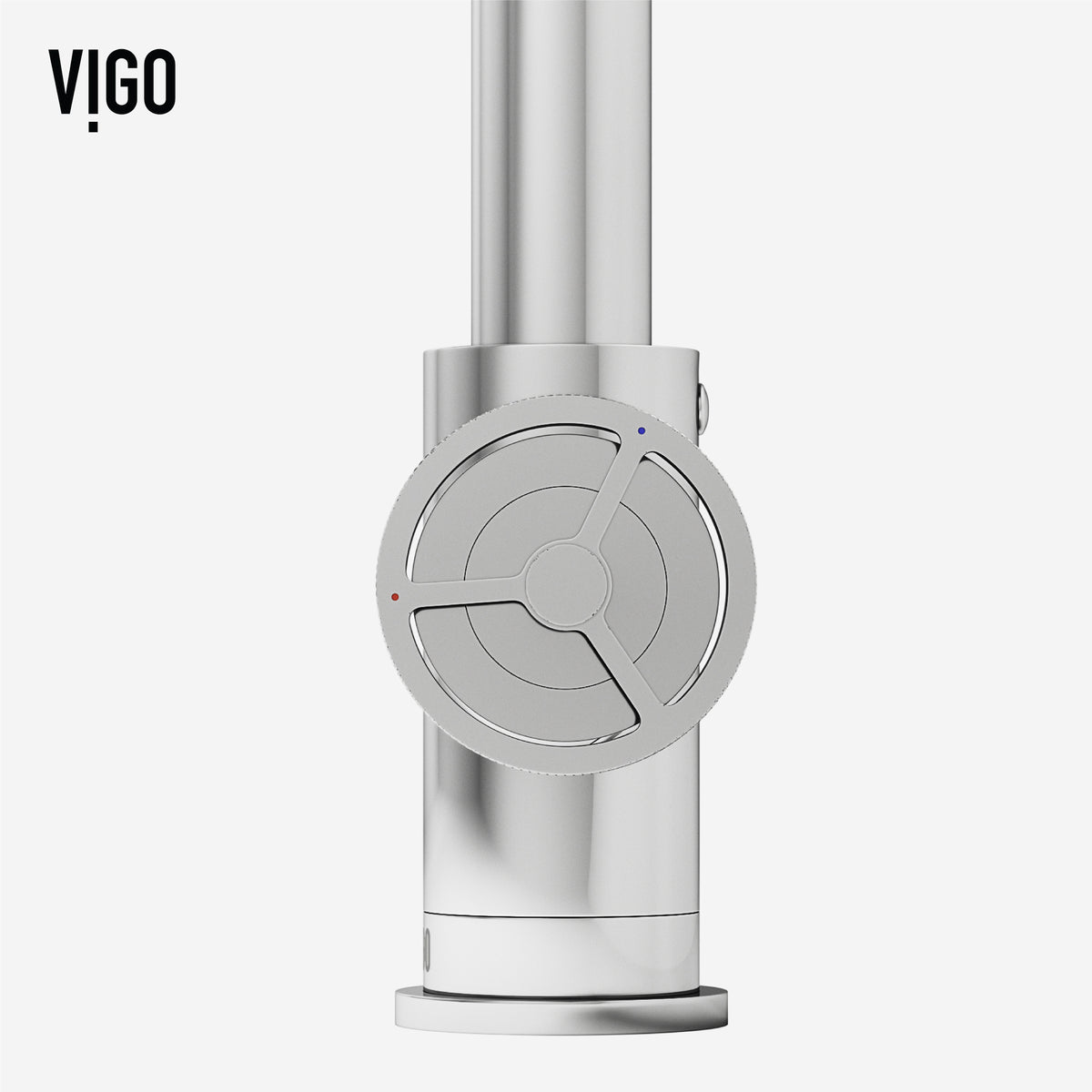 Chrome kitchen faucet with sprayer docking station and spot-resistant surface