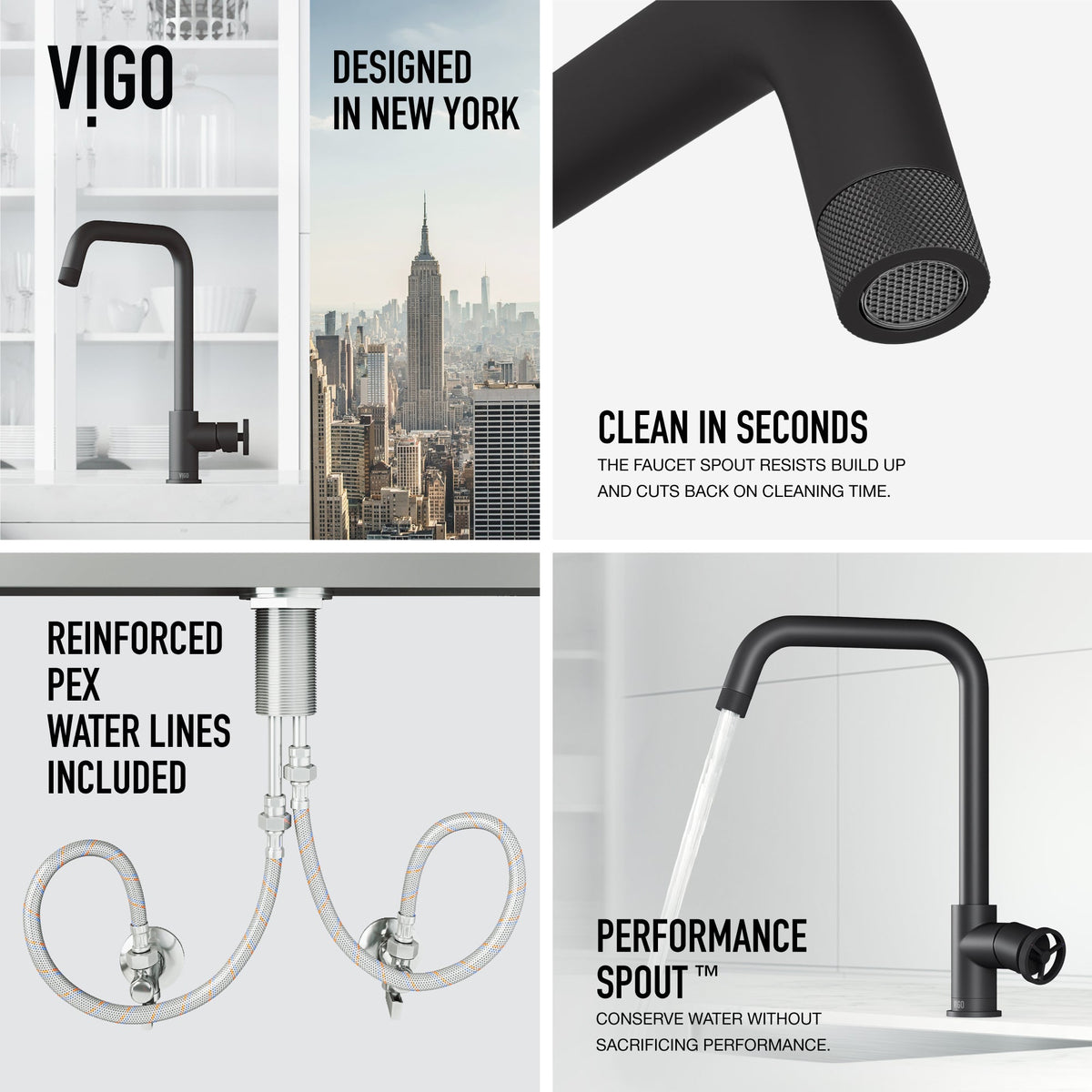 High-arc matte black kitchen faucet featuring secure docking and spot-resistant surface