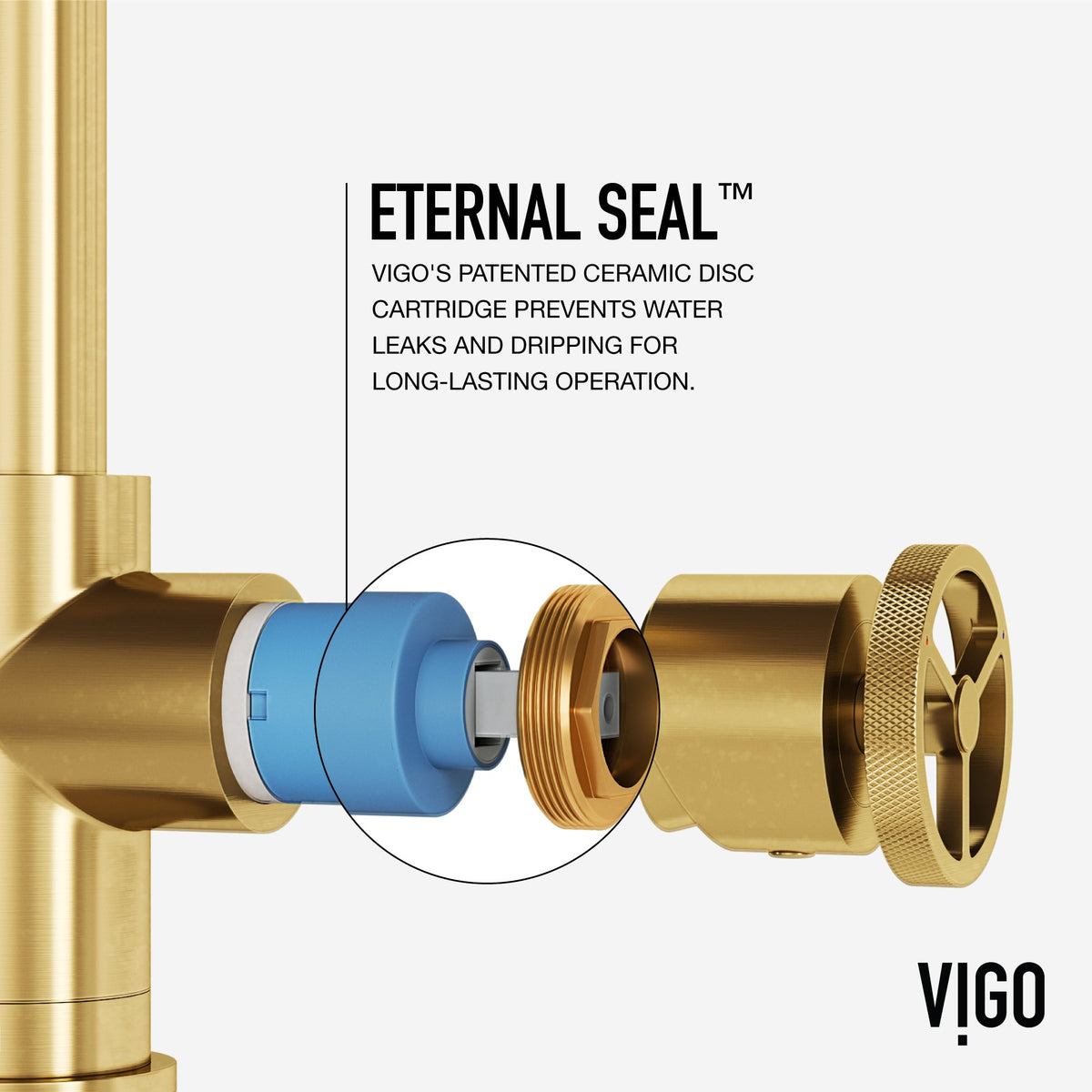 Contemporary brushed gold faucet with gooseneck spout and included hose for easy install