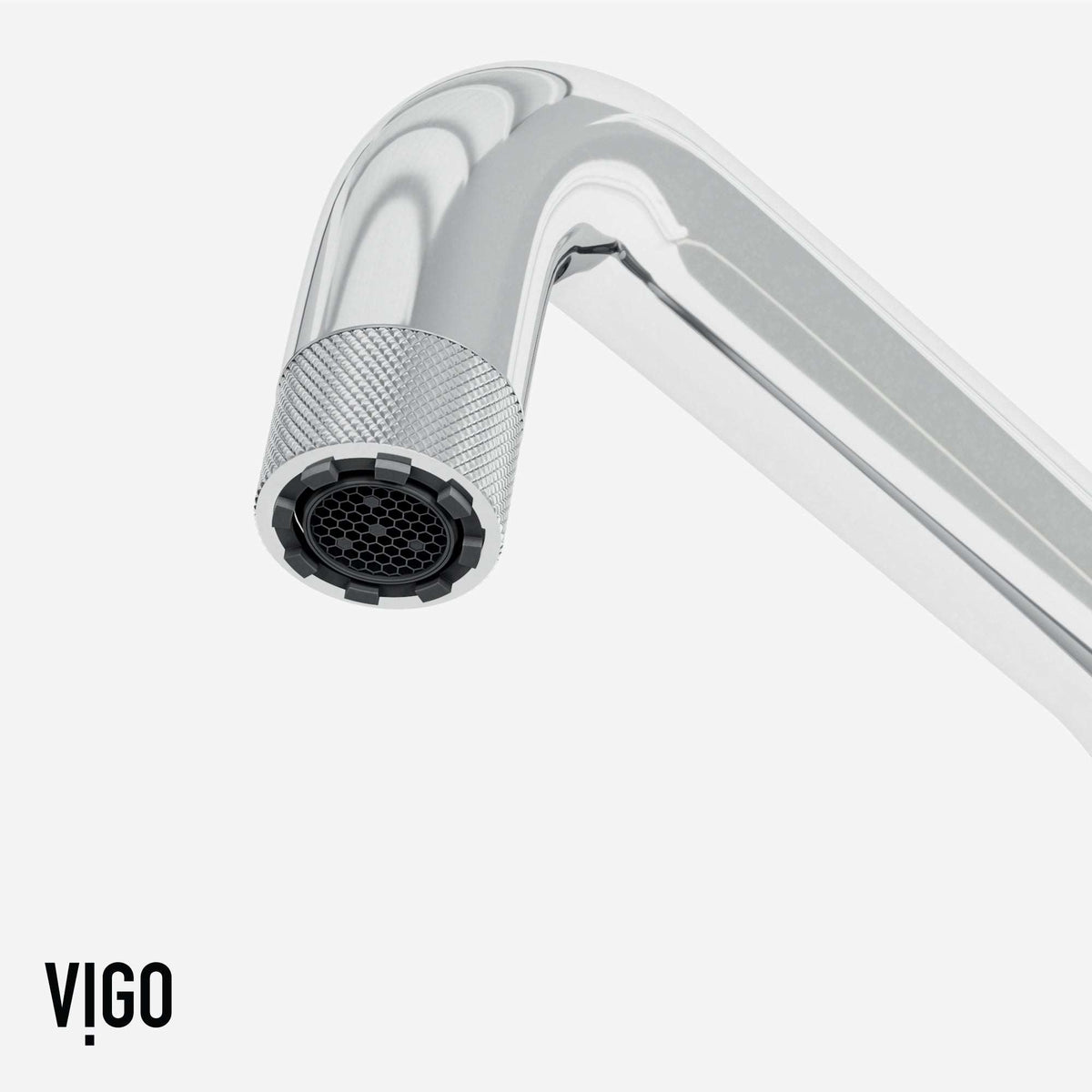 Chrome kitchen faucet with pull-out side sprayer and industrial bridge design
