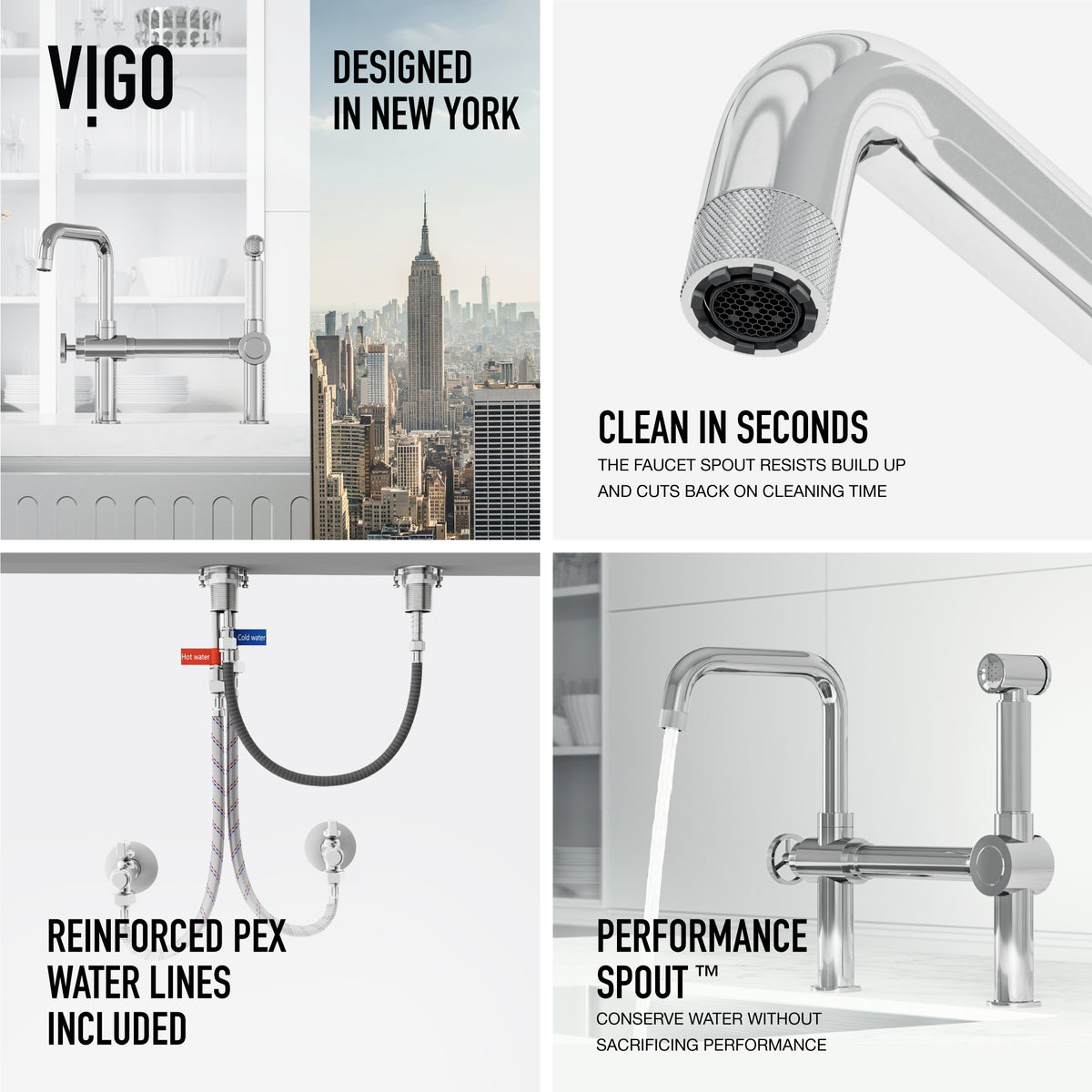 Cass Kitchen Faucet With Sprayer