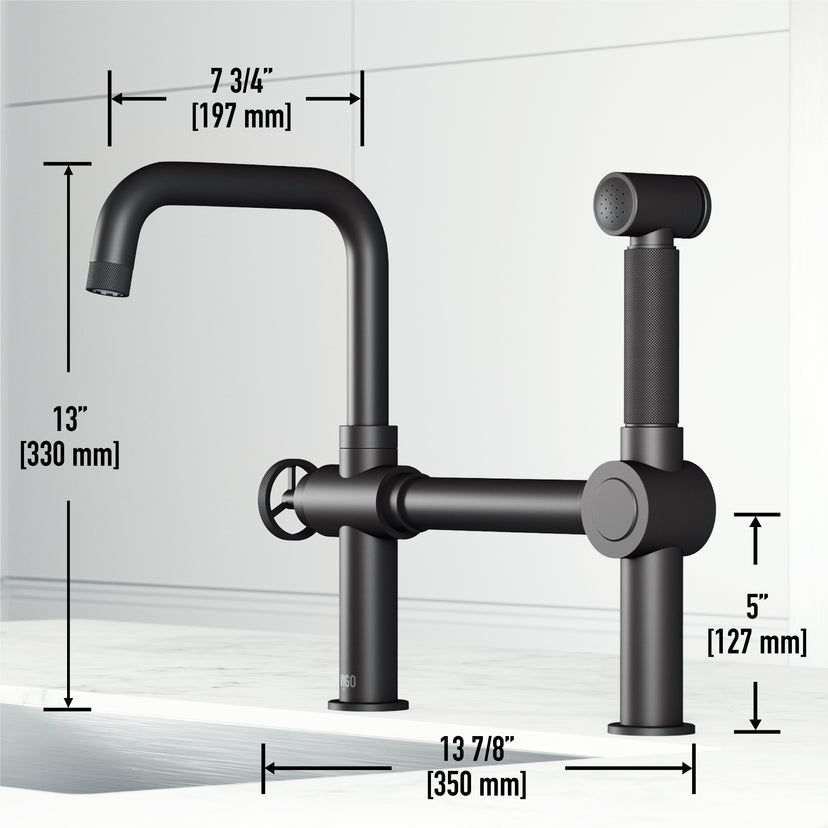 Cass Kitchen Faucet With Sprayer