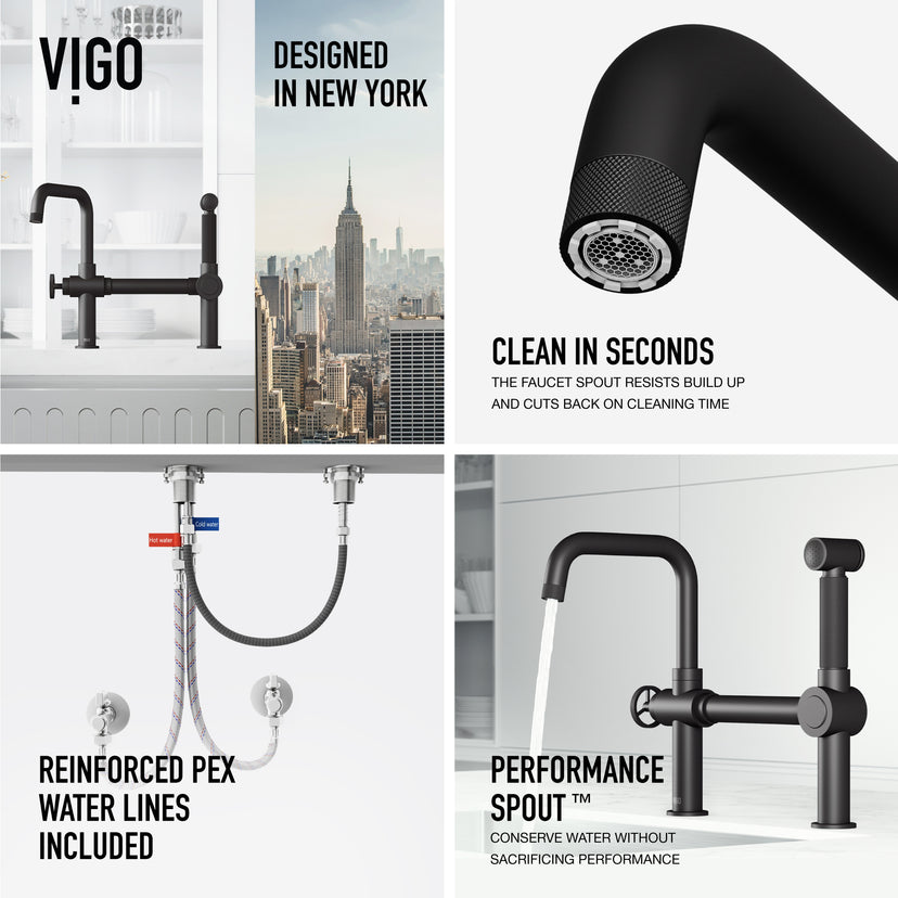 Cass Kitchen Faucet With Sprayer
