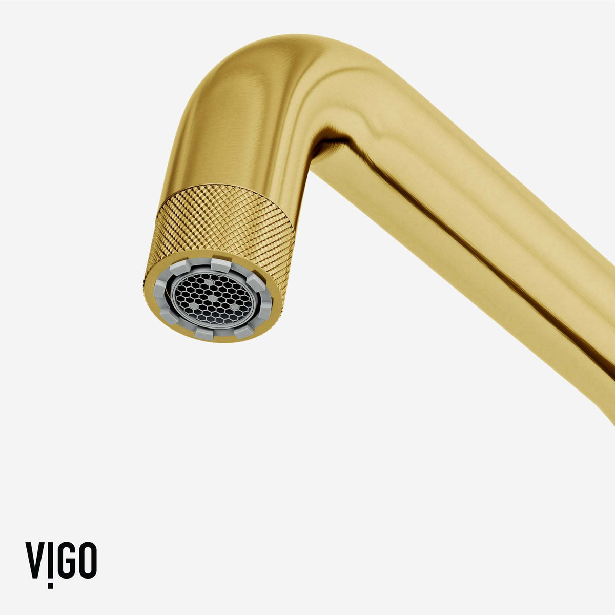 VIGO Cass Kitchen Faucet with Sprayer in chrome finish featuring exposed bridge design and pull-out side sprayer