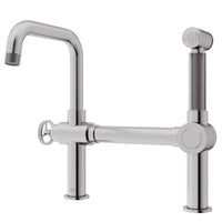 VIGO Cass kitchen faucet with pull-out side sprayer and chrome finish