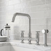 Cass Pull-Out Bridge Kitchen Faucet