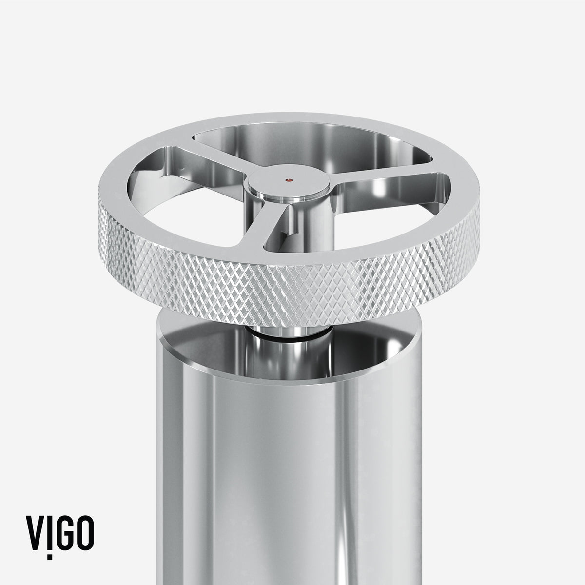 Chrome bridge kitchen faucet featuring 360-degree swivel spout and spot-resistant finish