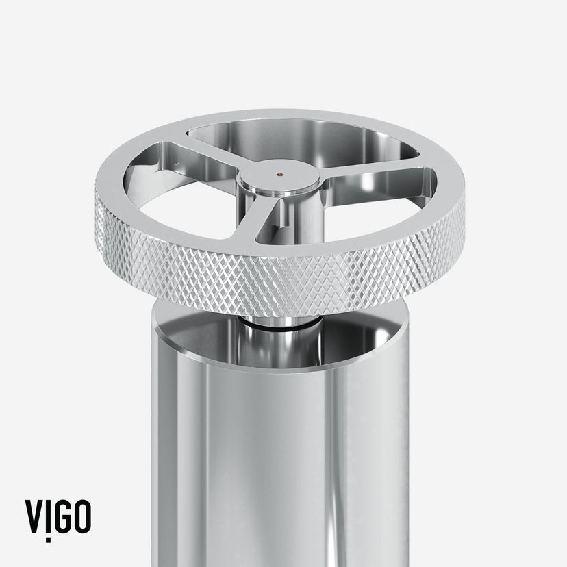 Chrome bridge kitchen faucet featuring 360-degree swivel spout and spot-resistant finish