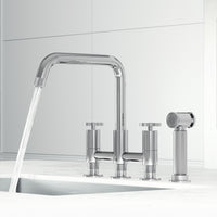 Cass Pull-Out Bridge Kitchen Faucet