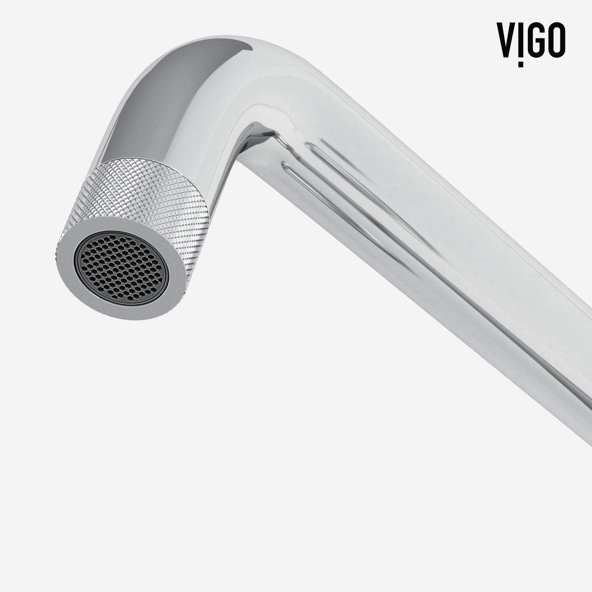 Chrome kitchen faucet with secure docking station and spot-resistant surface
