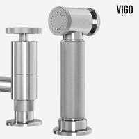 Modern kitchen faucet featuring high-arc design and pre-rinse capability