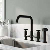 Cass Pull-Out Bridge Kitchen Faucet
