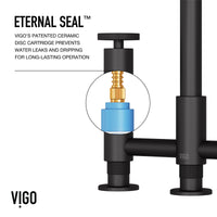 Cass Pull-Out Bridge Kitchen Faucet